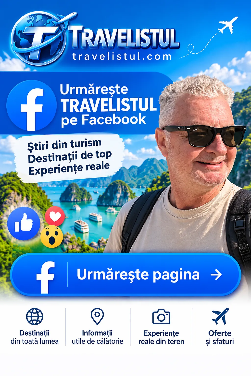 Urmărește Travelistul pe Facebook
