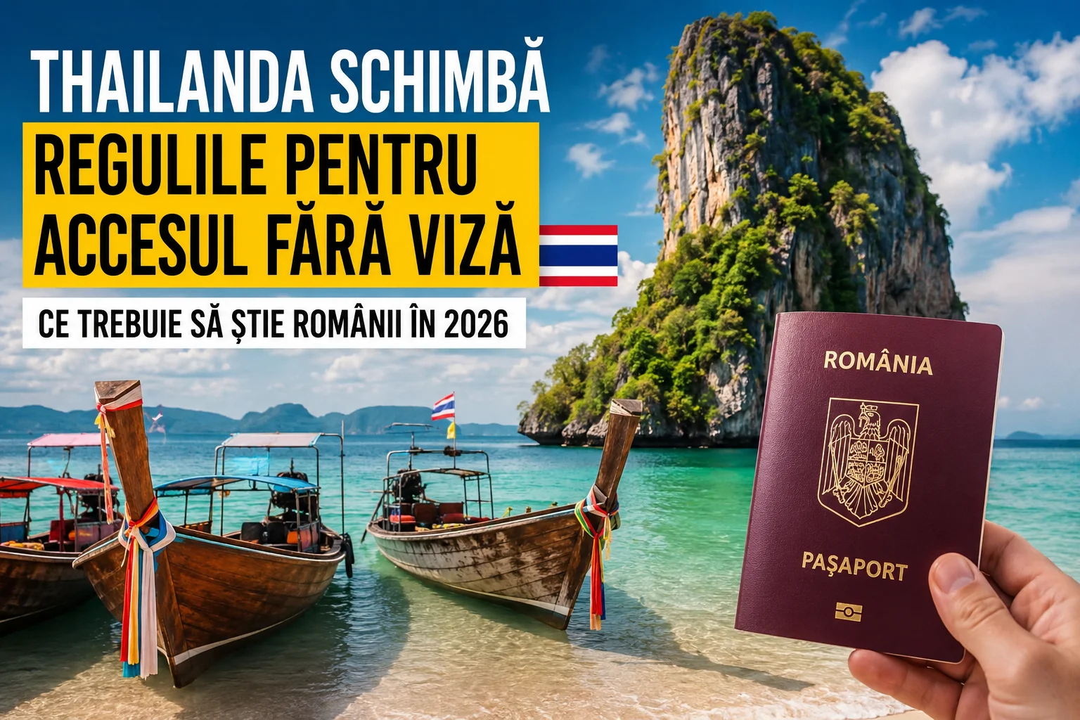 Thailanda schimbă regulile pentru accesul fără viză