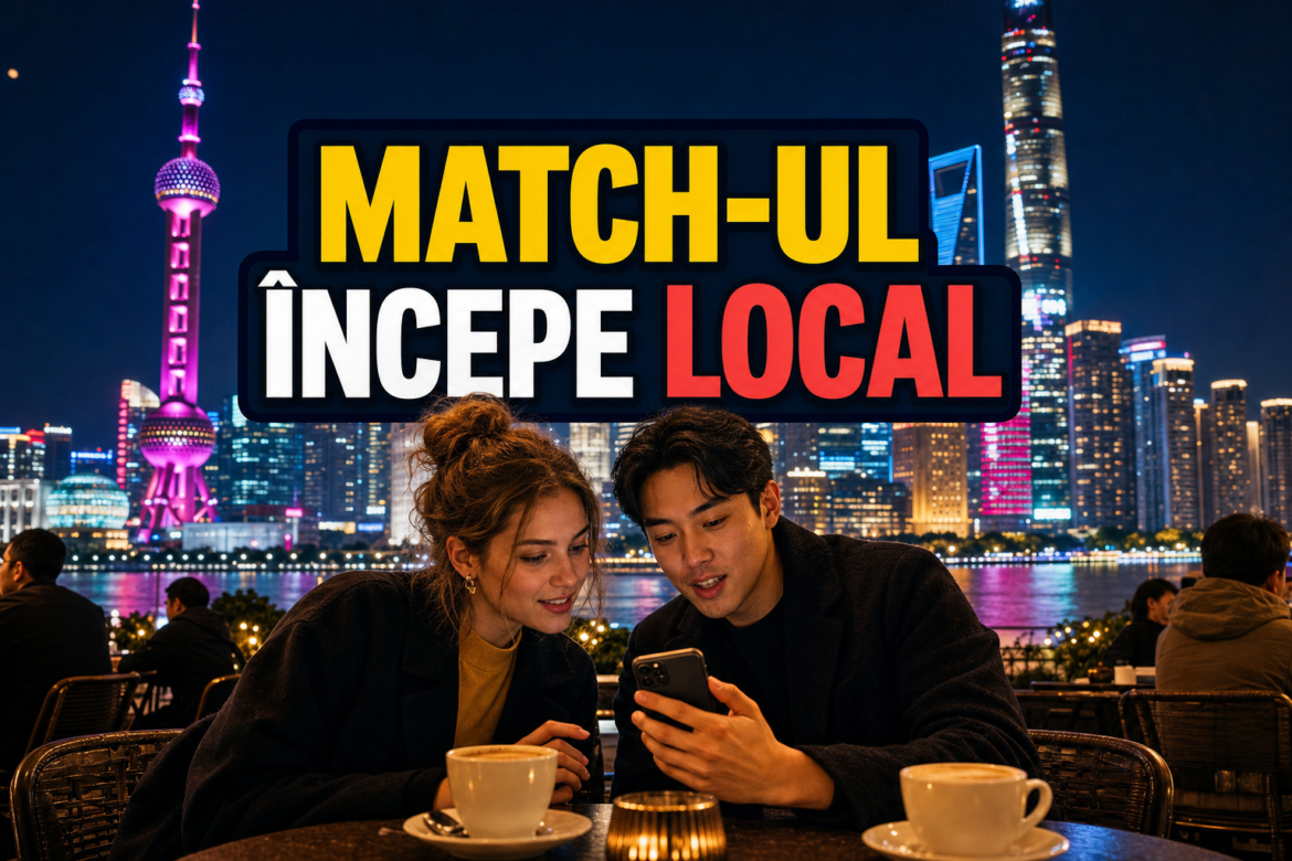 Aplicații de dating din China folosite de doi tineri într-o cafenea din Shanghai