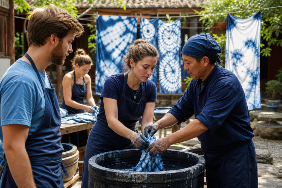 Atelier de tie-dye în Dali, exemplu de turism cultural participativ în China
