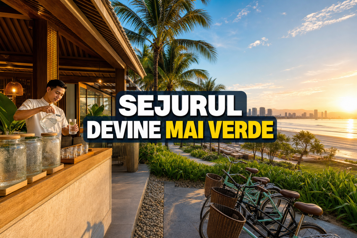 Hoteluri verzi Da Nang pe litoralul My Khe, cu resorturi integrate în vegetație tropicală