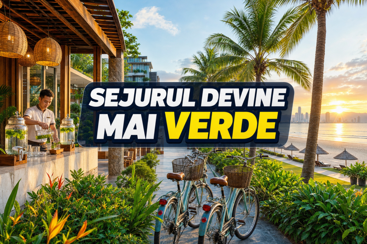 Hoteluri verzi Da Nang pe litoralul My Khe, cu resorturi integrate în vegetație tropicală