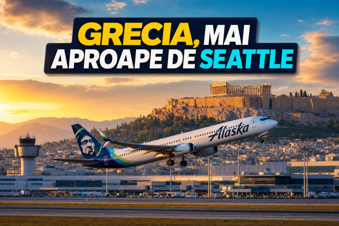 Zbor Seattle–Atena direct Alaska Airlines, lansat în mai 2027