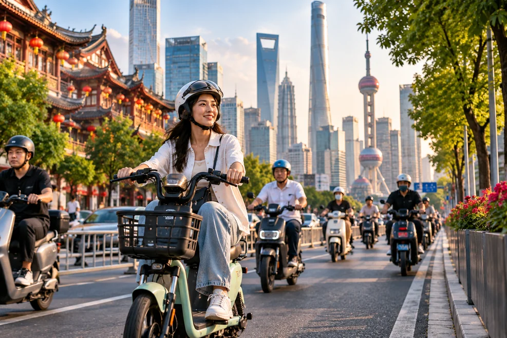 Cum poti conduce bicicletele eectrice in China