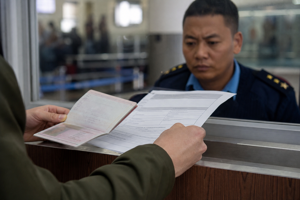 Pașaport fizic verificat la intrarea în Nepal pentru viza turistică