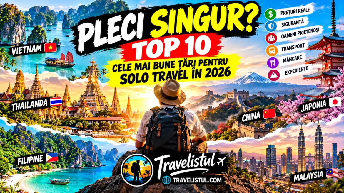 Cele mai bune 10 țări pentru SOLO TRAVEL în 2026
